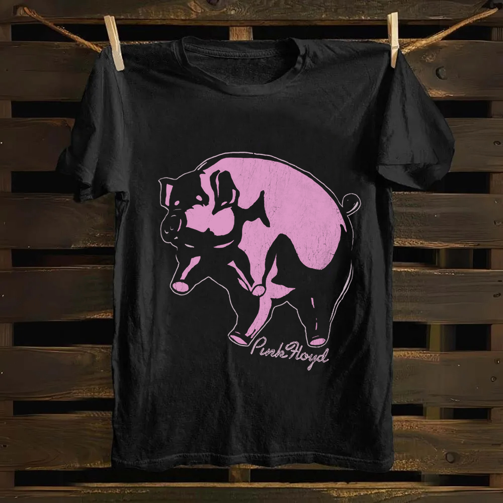 Unisex Vintage Pink Floyd Band Cotton T-Shirt