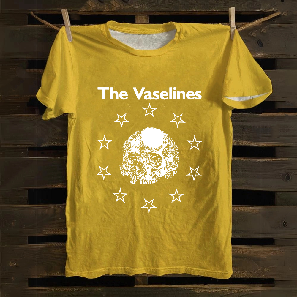 Unisex Vintage The Vaselines Rock Band  Cotton T-Shirt