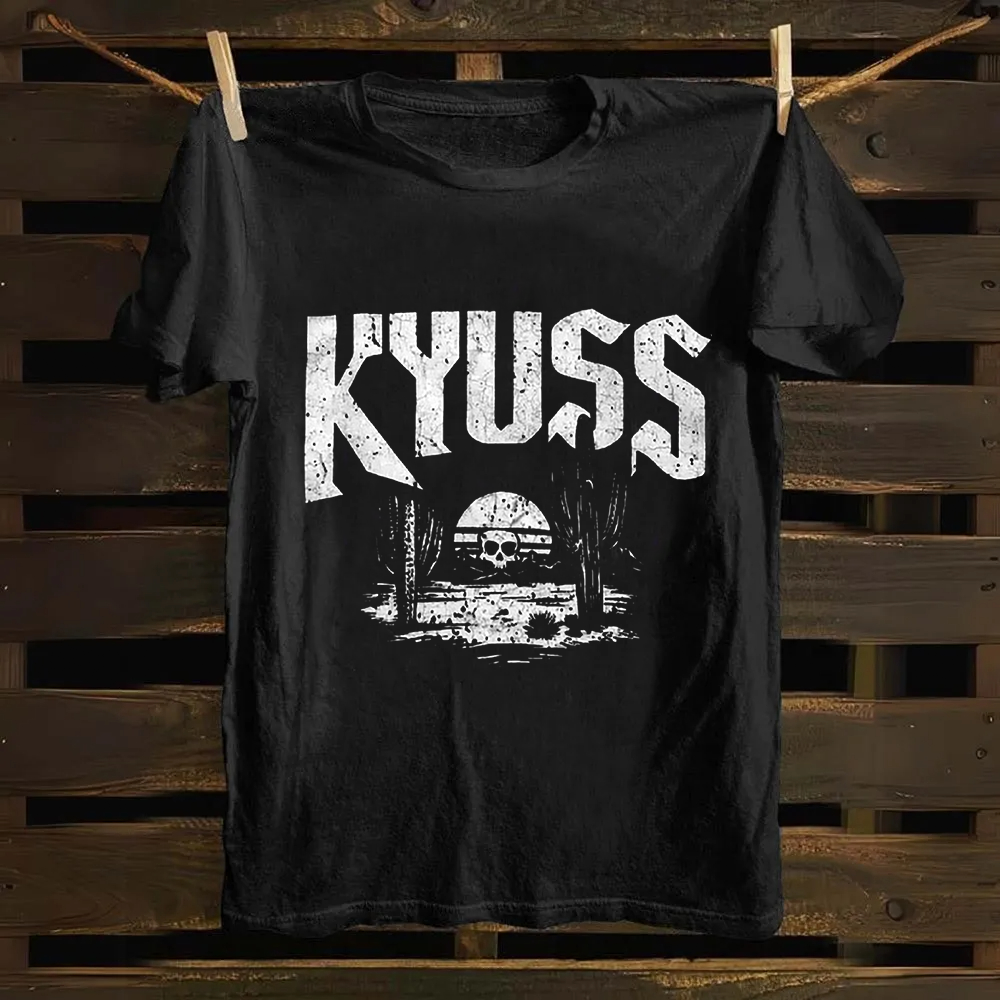 Unisex Vintage  Kyuss Band Cotton T-Shirt