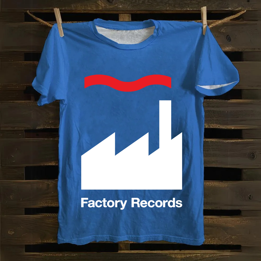 Unisex Factory Records Company Cotton T-Shirt