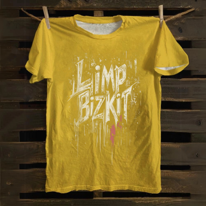 Unisex Vintage  Limp Bizkit Band Cotton T-Shirt