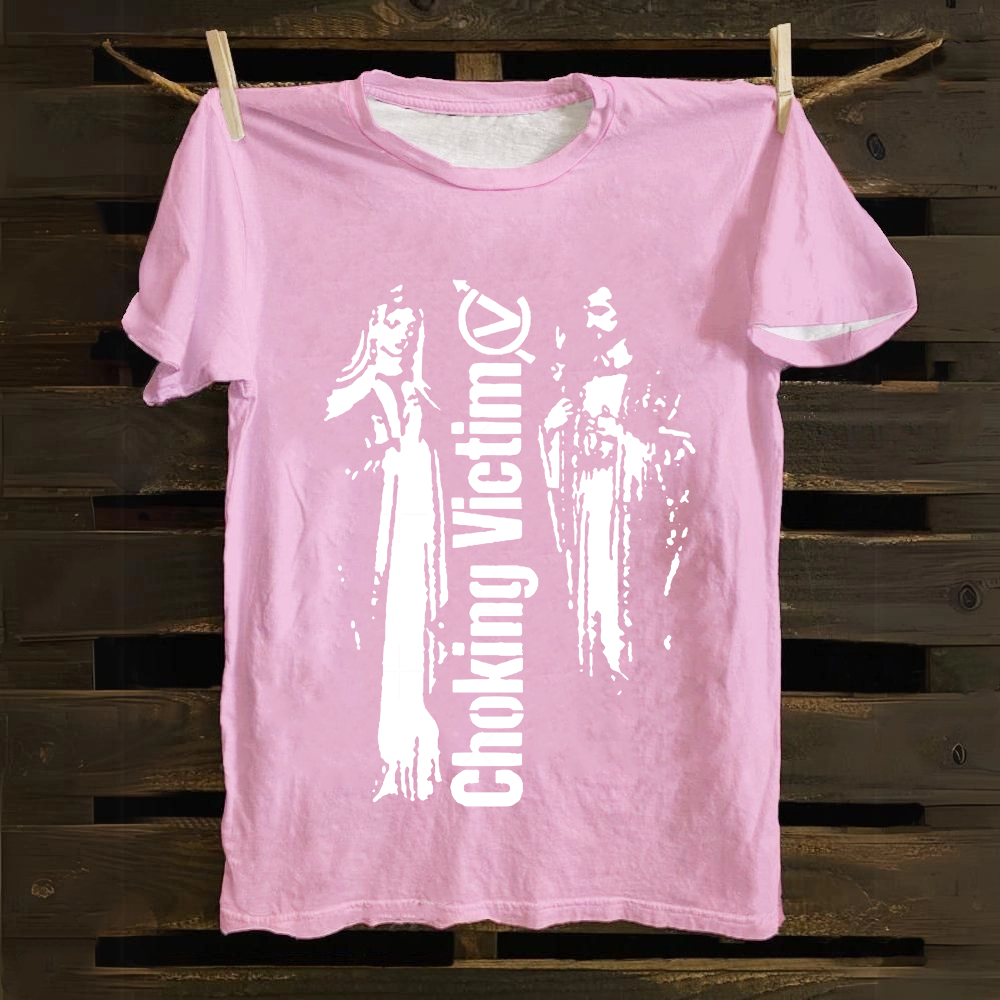 Unisex Vintage Choking Victim Punk Band cotton T-Shirt