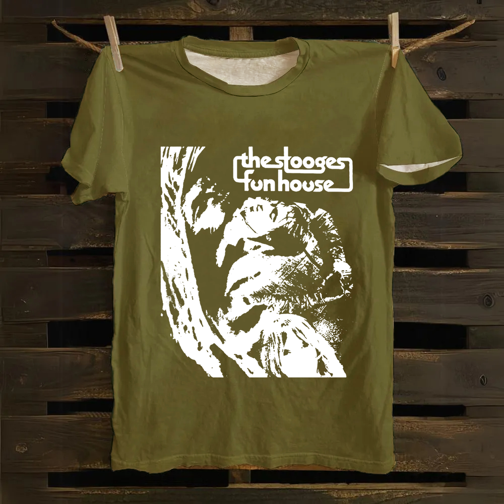 Unisex Vintage The Stooges Band Fun House Songs Cotton T-Shirt