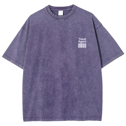 Travel Agent Unisex Fit Washed T-Shirt