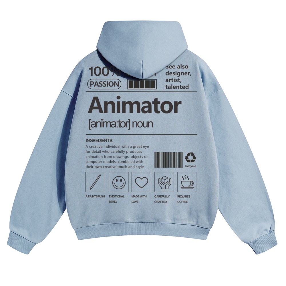 Animator Solid Color Hoodie
