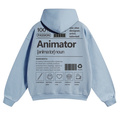 Animator Solid Color Hoodie
