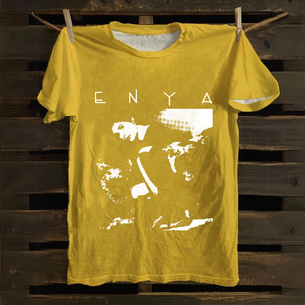 Unisex Vintage  Enya Singer Cotton T-Shirt