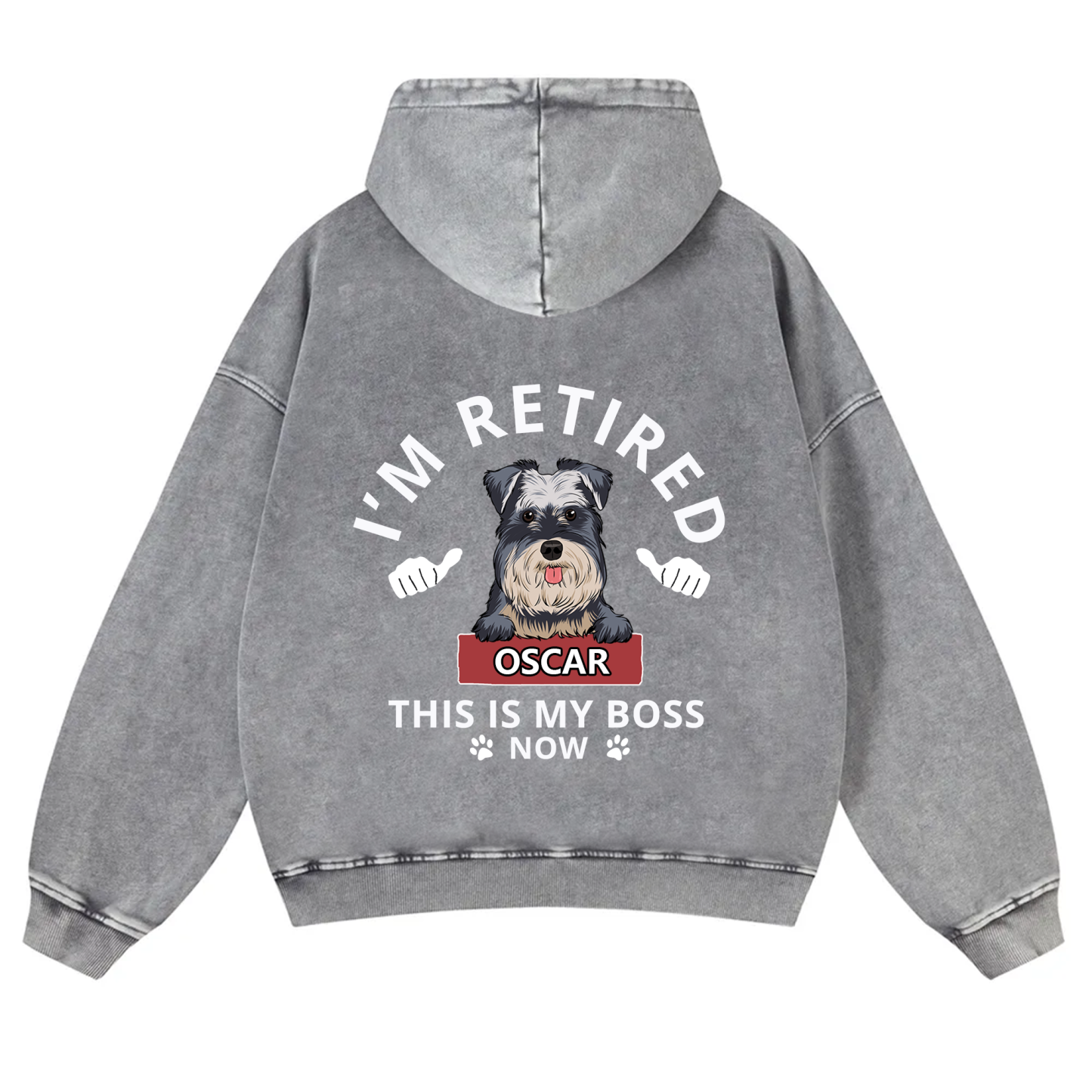 This Is My Boss - Personalized Custom Unisex Washed Hoodie