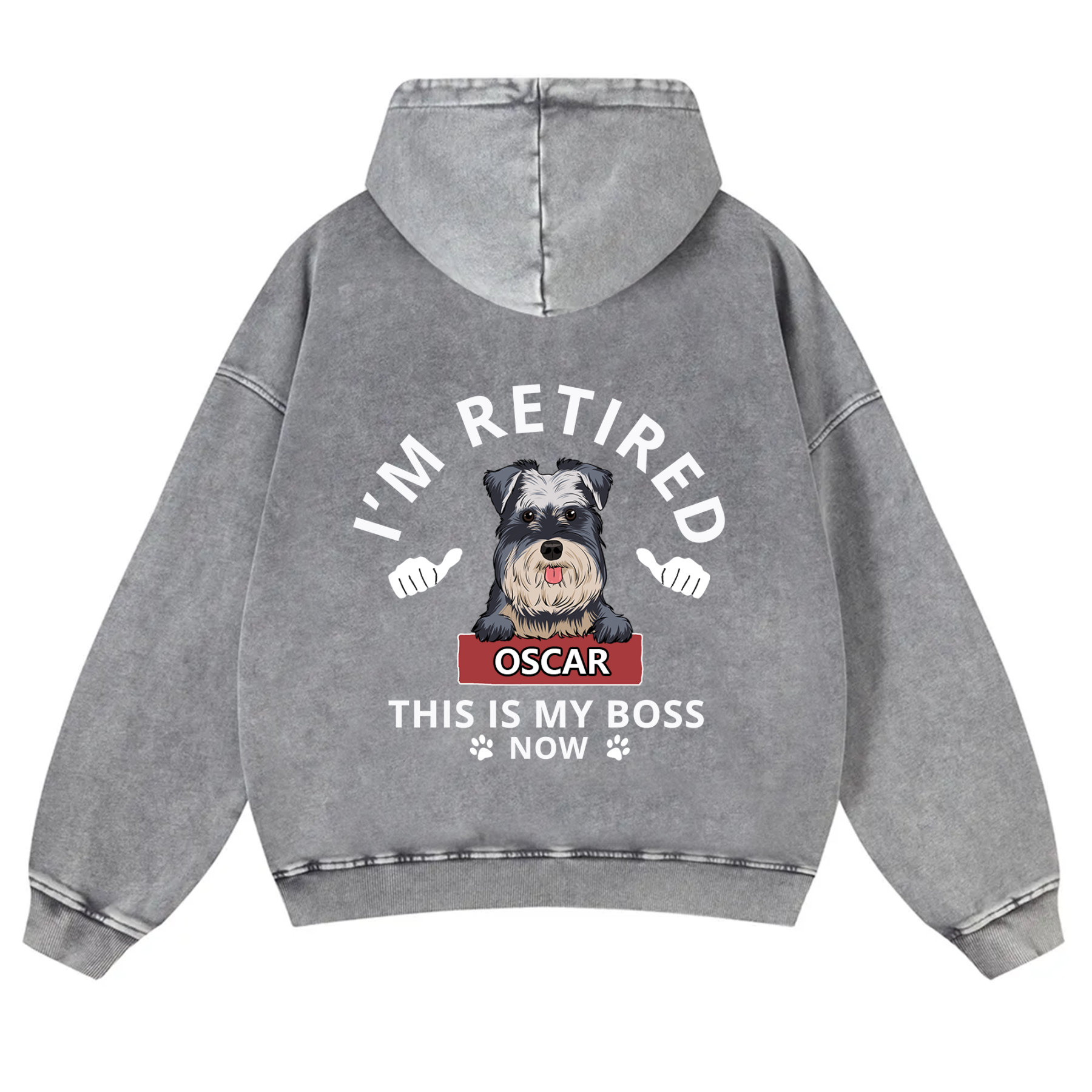 This Is My Boss - Personalized Custom Unisex Washed Hoodie