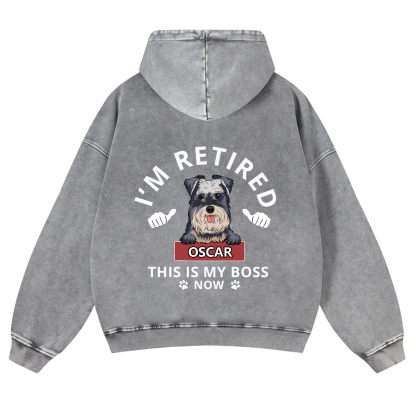 This Is My Boss - Personalized Custom Unisex Washed Hoodie