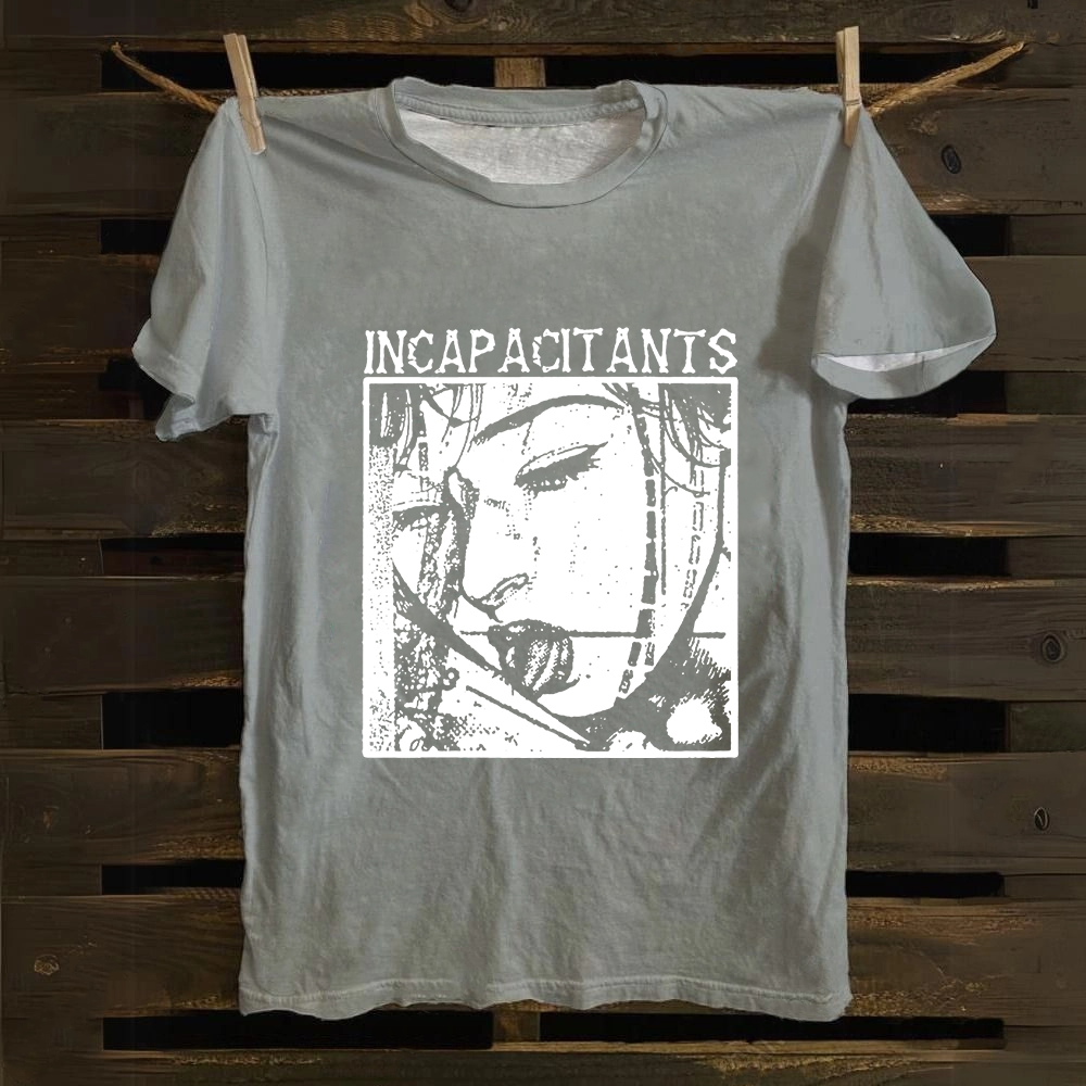 Unisex Vintage  Incapacitants Band Cotton T-Shirt