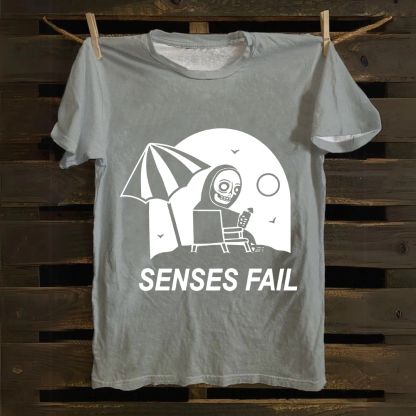 Unisex Vintage Senses Fail Band  Cotton T-Shirt