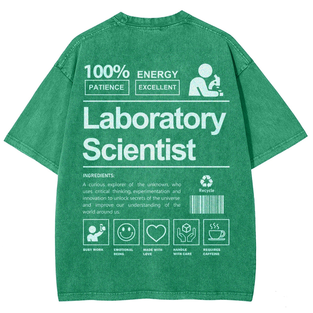 Laboratory Scientist Unisex Fit Washed T-Shirt