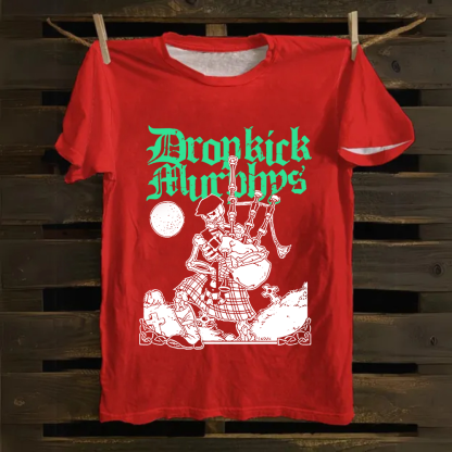 Unisex Vintage Dropkick Murphys Band Cotton T-Shirt