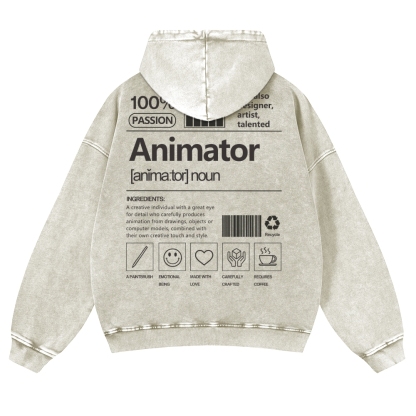 Animator Casual Washed Hoodie