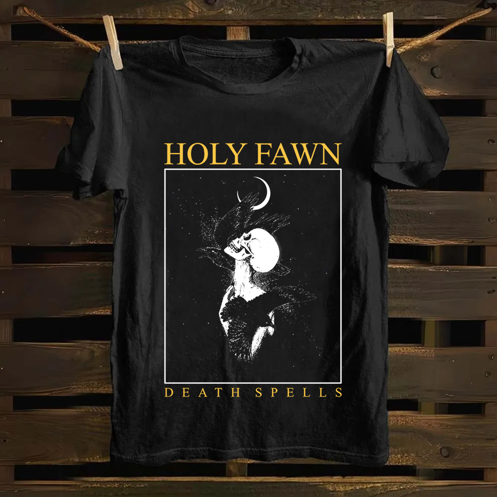 Unisex Vintage Holy Fawn Band Cotton T-Shirt