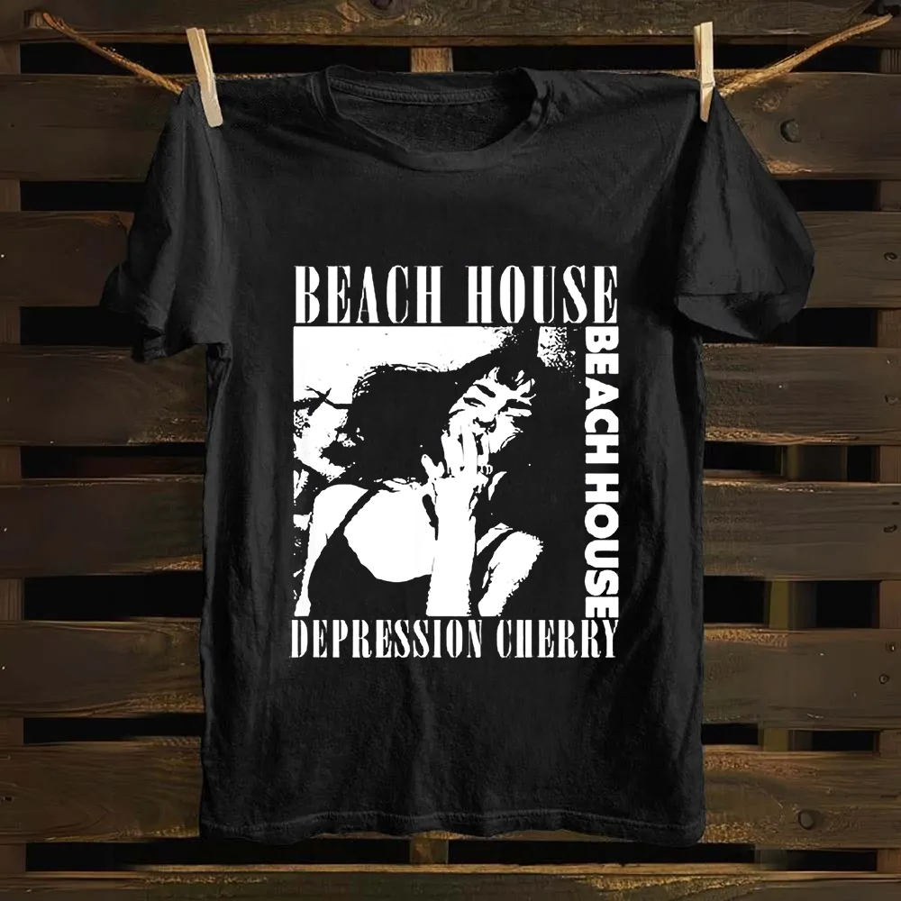 Unisex Vintage Beach House Band Cotton T-Shirt