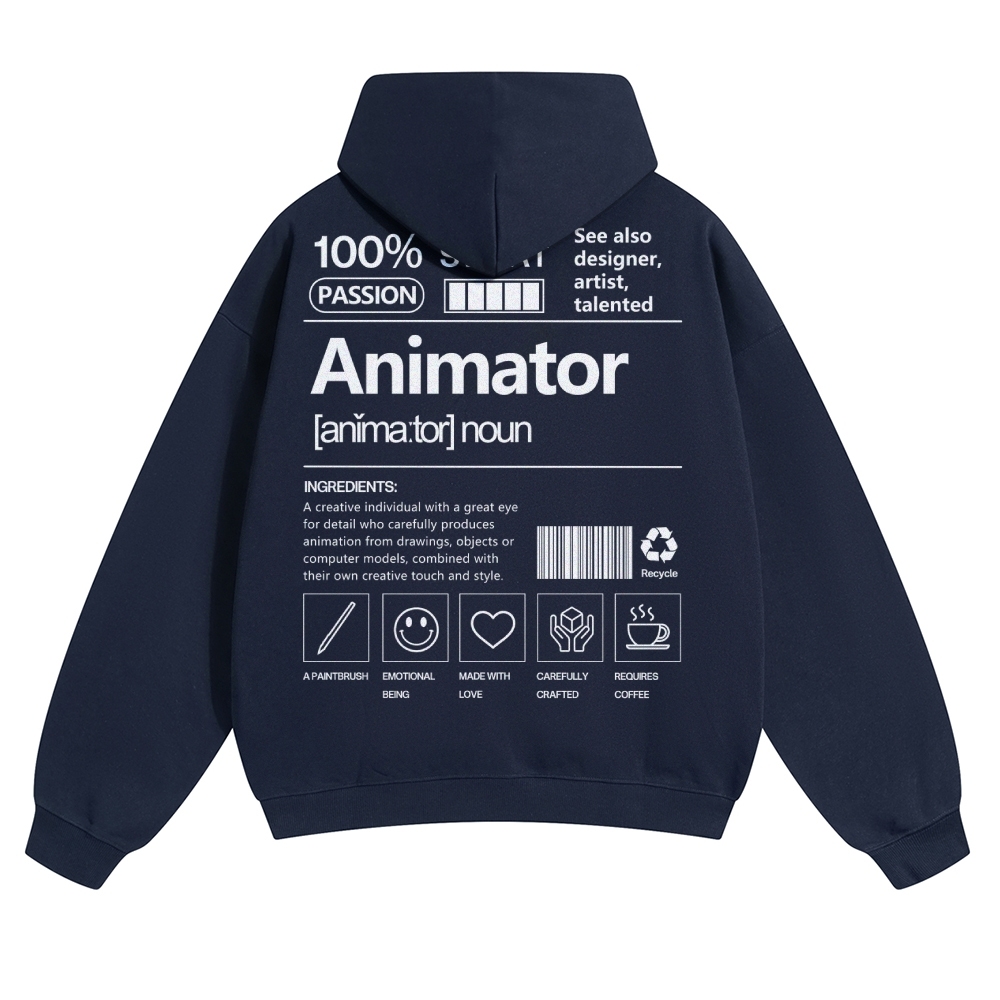 Animator Solid Color Hoodie