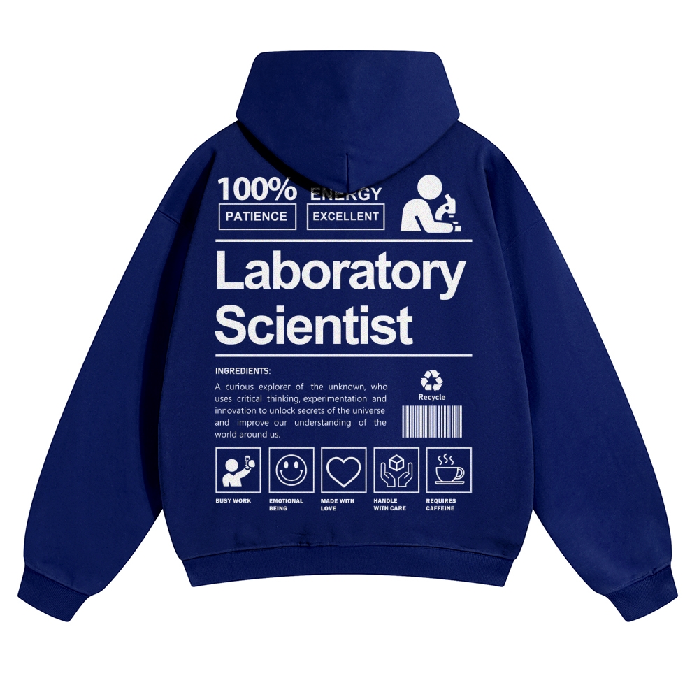 Laboratory Scientist Solid Color Hoodie