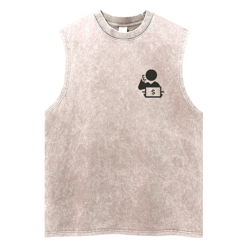 Trader Unisex Washed Tank Top