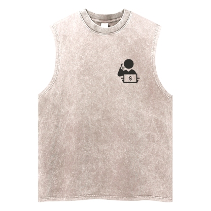 Trader Unisex Washed Tank Top