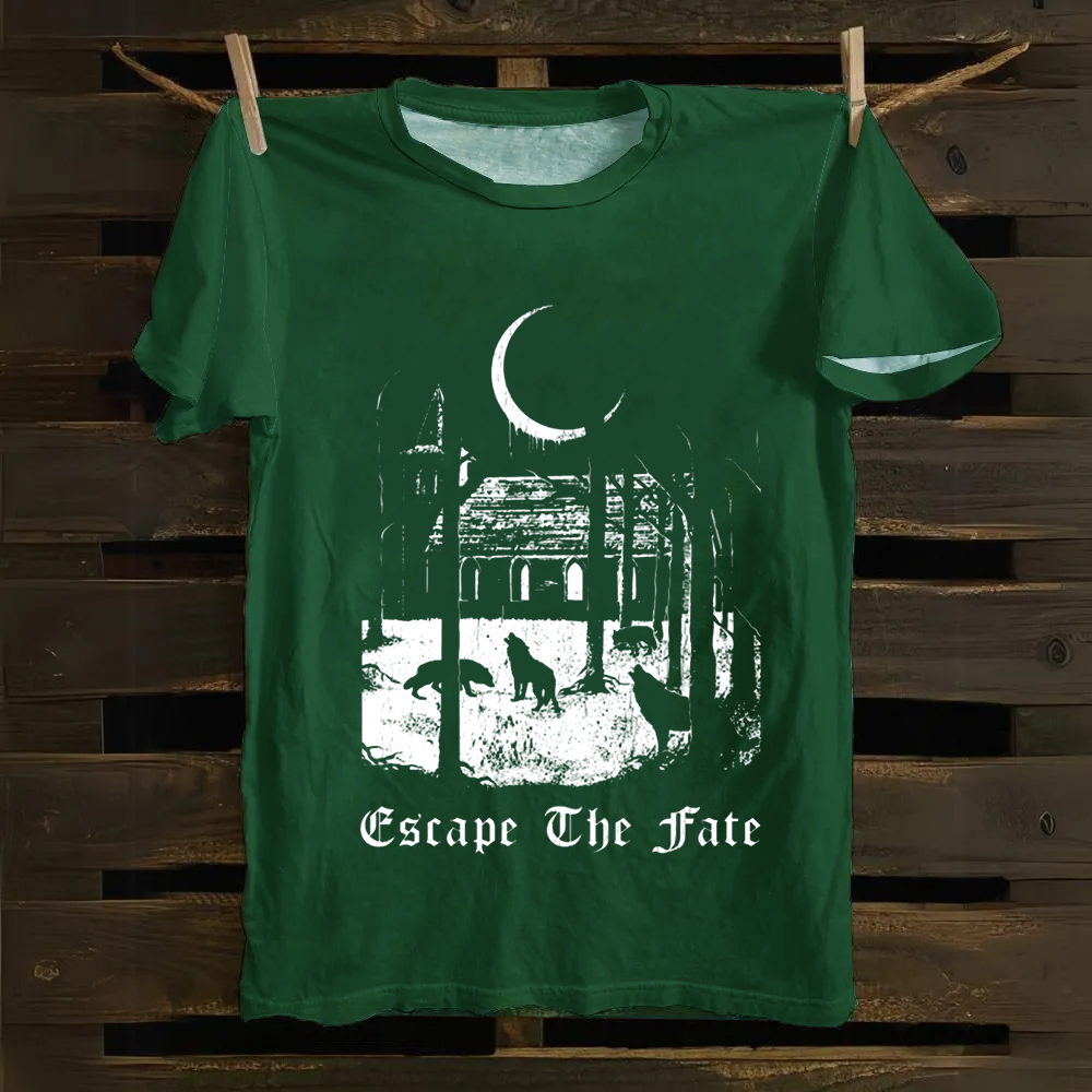 Unisex Vintage Escape the Fate Band  Cotton T-Shirt