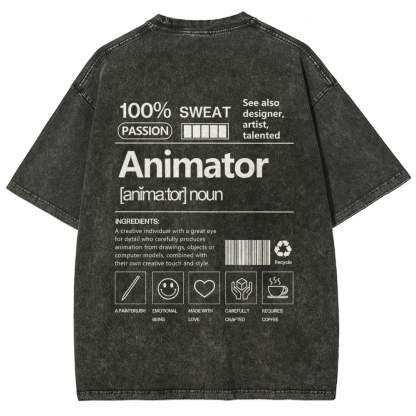 Animator Unisex Fit Washed T-Shirt