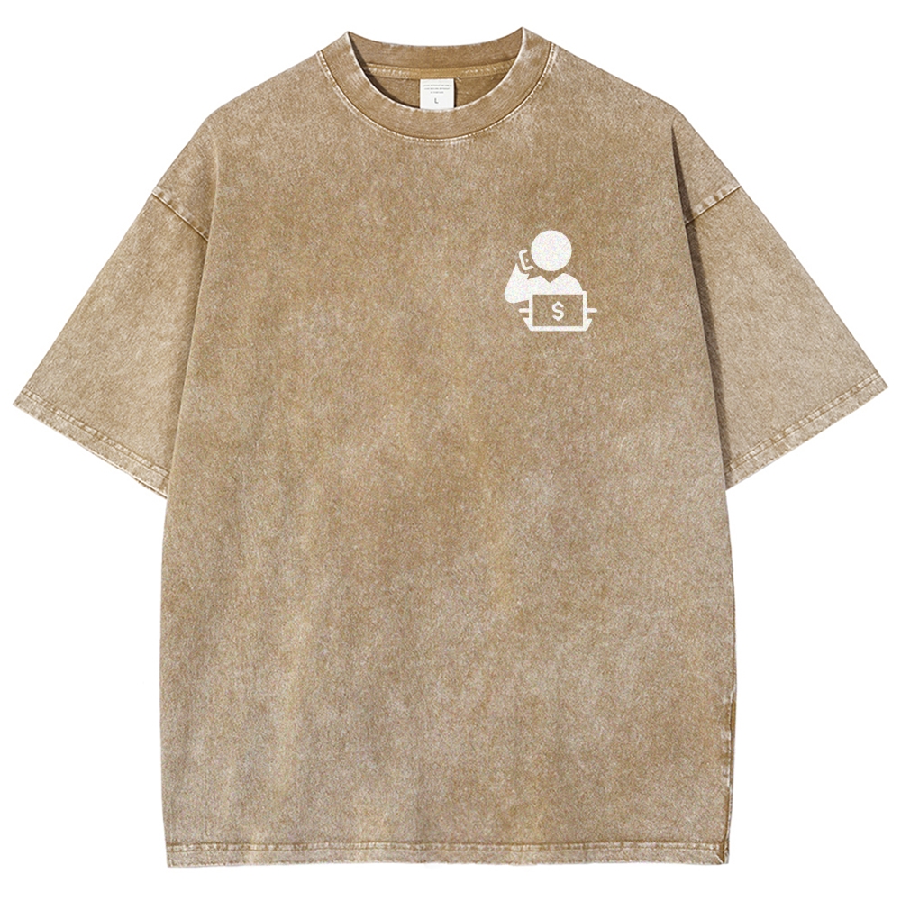 Trader Unisex Fit Washed T-Shirt