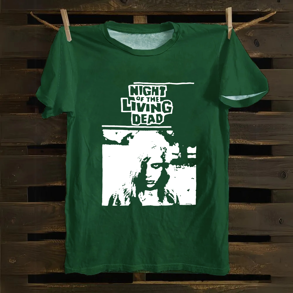 Unisex Vintage  Night of the living dead 1990 horror movie Cotton T-Shirt