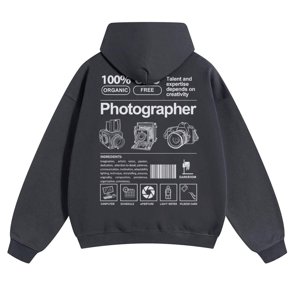 Photographer Solid Color Hoodie