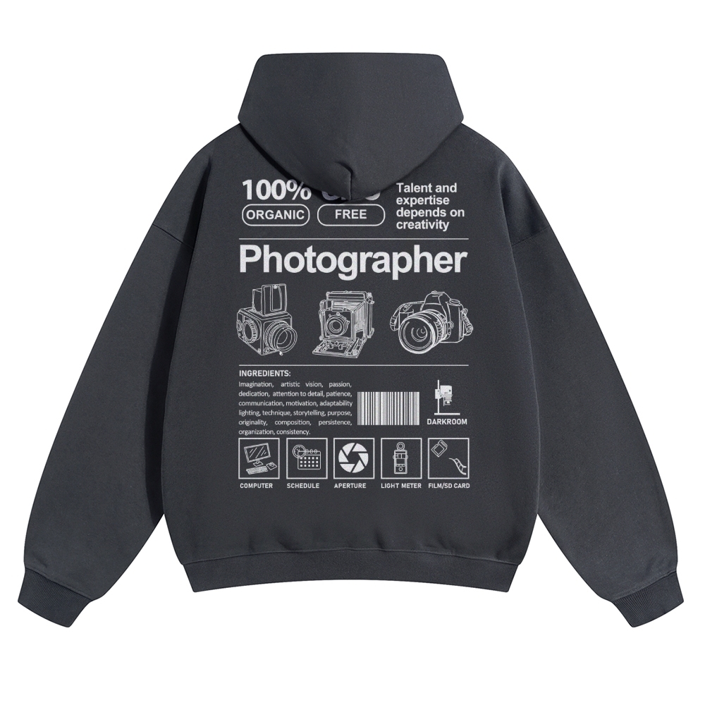 Photographer Solid Color Hoodie