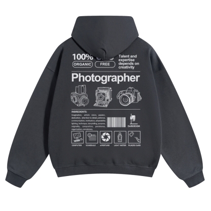 Photographer Solid Color Hoodie