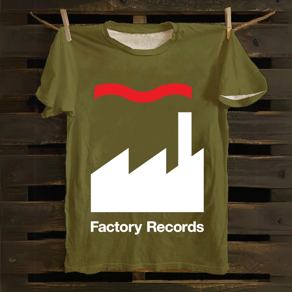 Unisex Factory Records Company Cotton T-Shirt