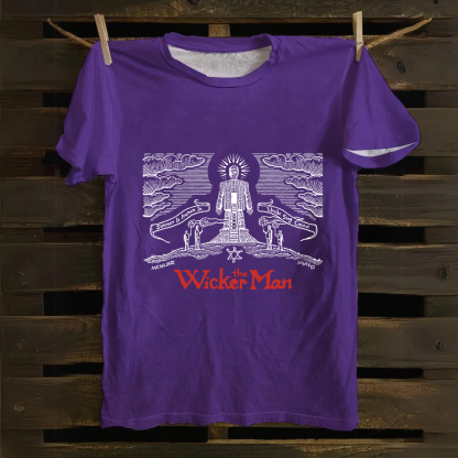 Unisex Vintage The Wicker Man Movie Cotton T-Shirt