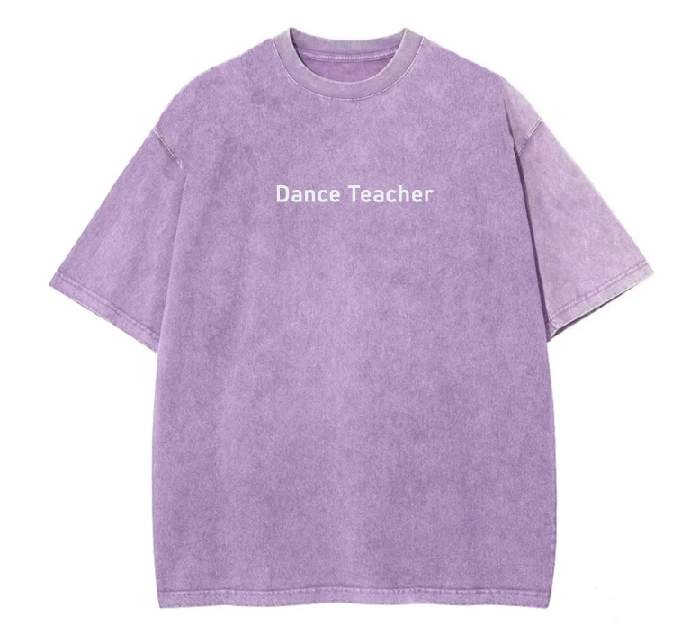 Dance Teacher Unisex Fit Washed T-Shirt wearishow