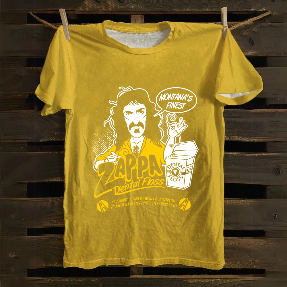 Unisex Vintage Frank Zappa Composer Cotton T-Shirt