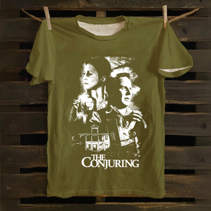 Unisex Vintage The Conjuring Horror Movie Cotton T-Shirt
