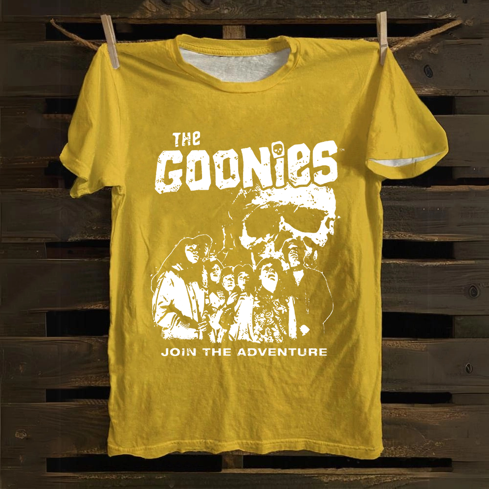 Unisex Vintage  The Goonies Movie Cotton T-Shirt