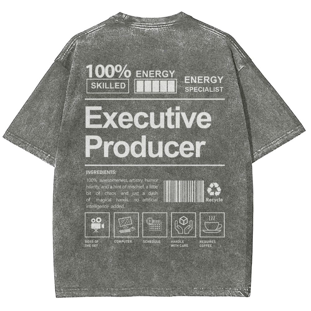 Executive Producer Unisex Fit Washed T-Shirt