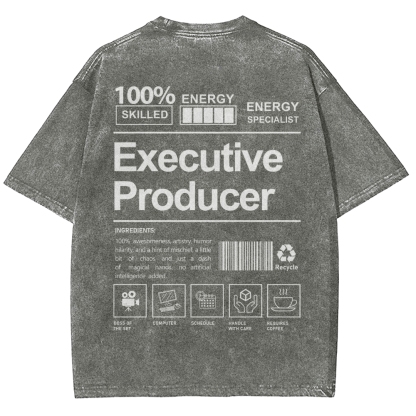 Executive Producer Unisex Fit Washed T-Shirt