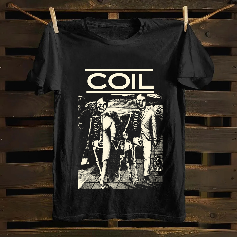Unisex Vintage  Coil Band Cotton T-Shirt