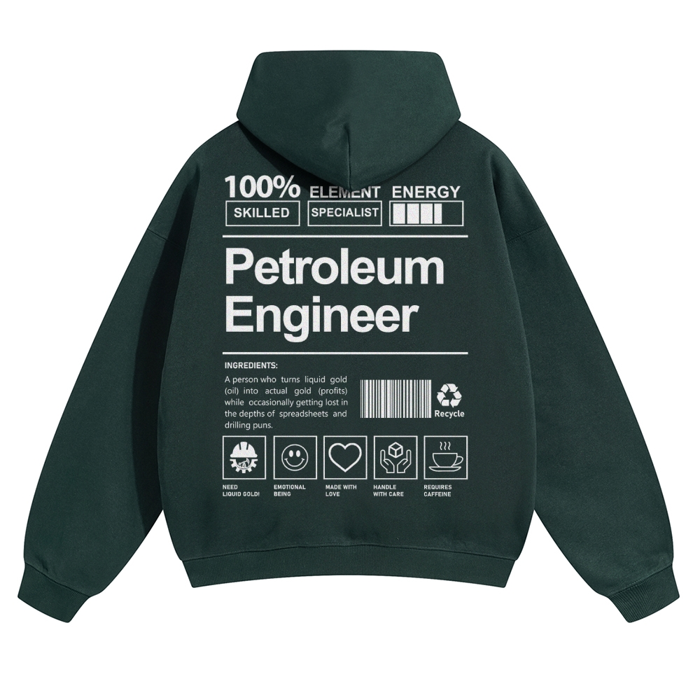 Petroleum Engineer Solid Color Hoodie