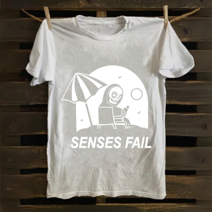 Unisex Vintage Senses Fail Band  Cotton T-Shirt
