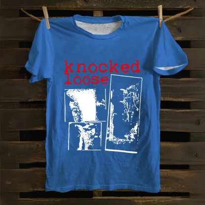 Unisex Vintage Knocked Loose Band Cotton T-Shirt