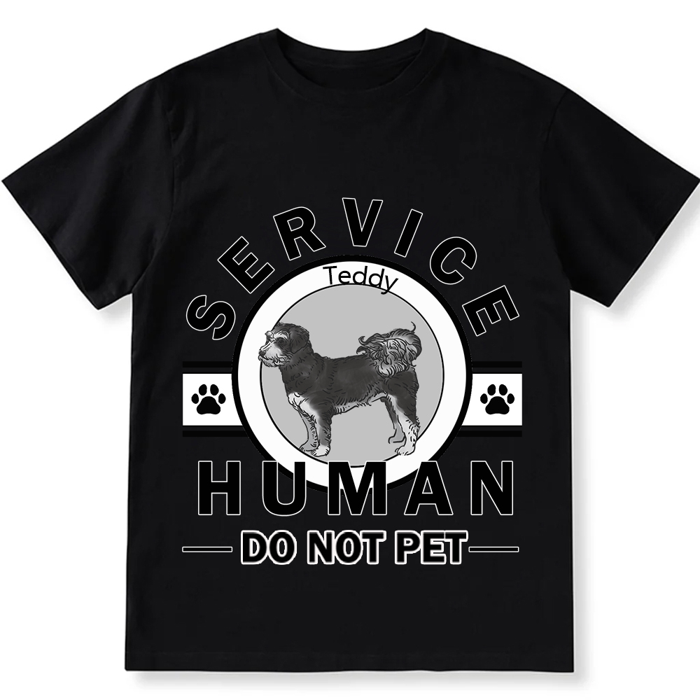 Service Human, Do Not Pet - Personalized Custom Unisex  T-shirt