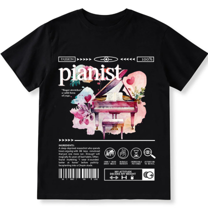 Pianist Unisex Fit Cotton T-Shirt wearishow