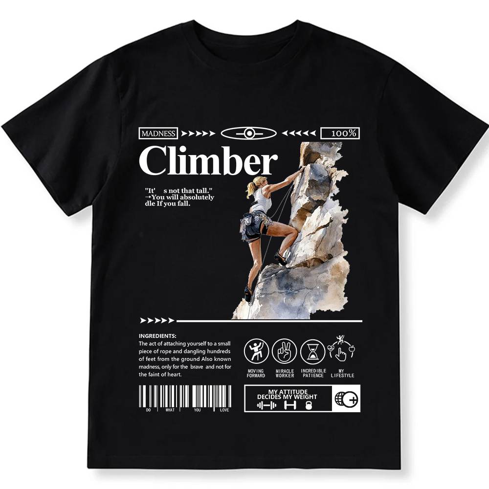 Climber Unisex Fit Cotton T-Shirt wearishow