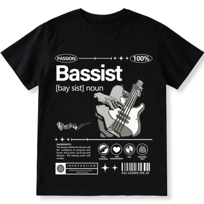 Bassist Unisex Fit Cotton T-Shirt wearishow
