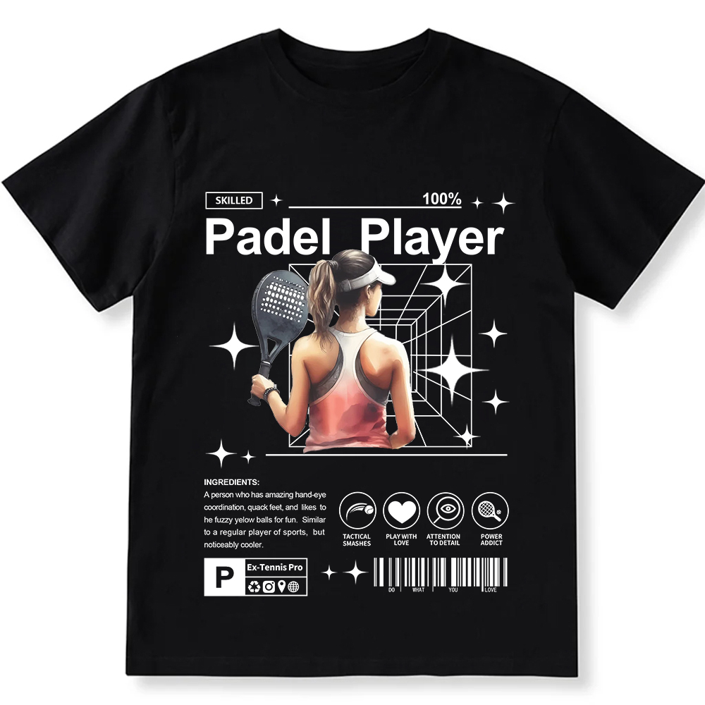 Padel Player Unisex Fit Cotton T-Shirt wearishow