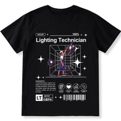 Lighting Technician Unisex Fit Cotton T-Shirt wearishow